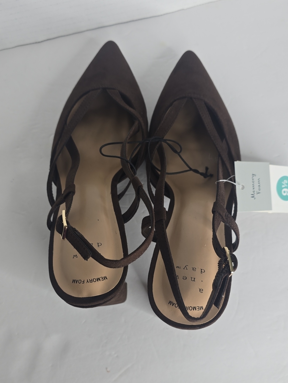 Women's Veera Heels With Memory Foam Insole Brown A New Day Size 9.5 - Picture 7 of 9